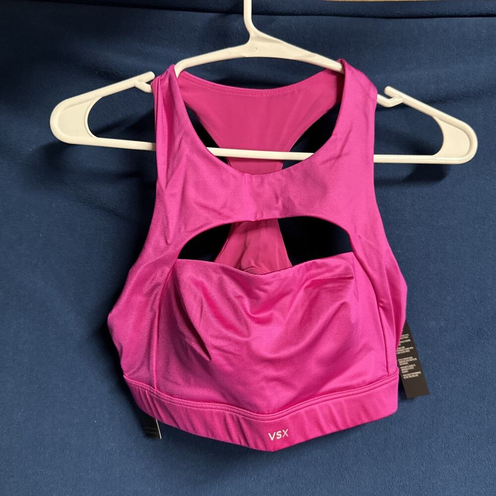 Victoria’s Secret Pink VSX Glossy Tech Cutout Sports Bra Size X large